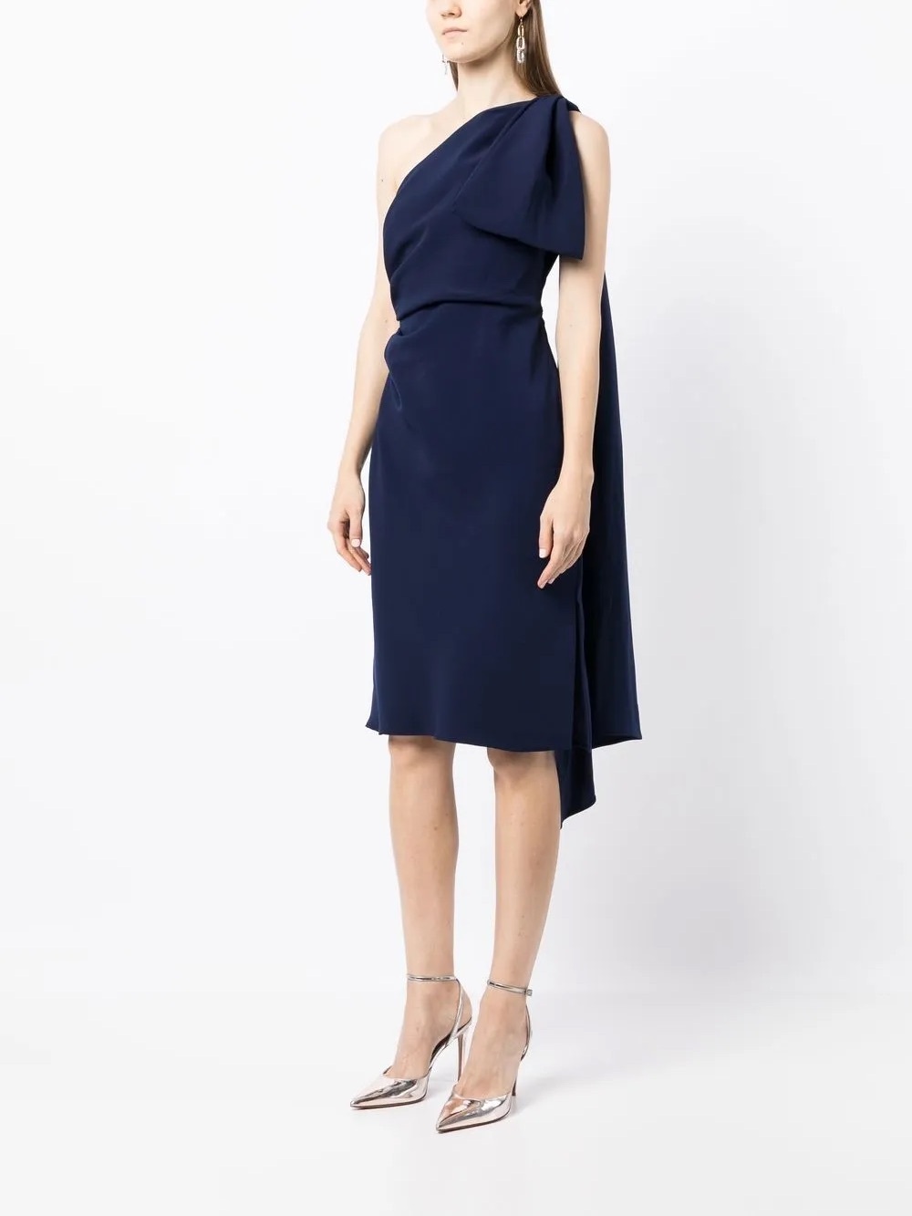 Sachin & Babi Miranda One-Shoulder Dress in Navy